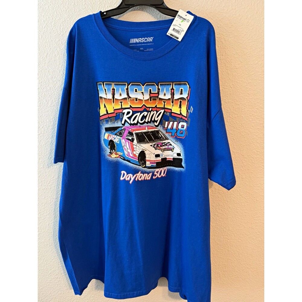 NASCAR #48 Daytona 500 Blue Graphic T-Shirt XXL Officially Licensed Auto